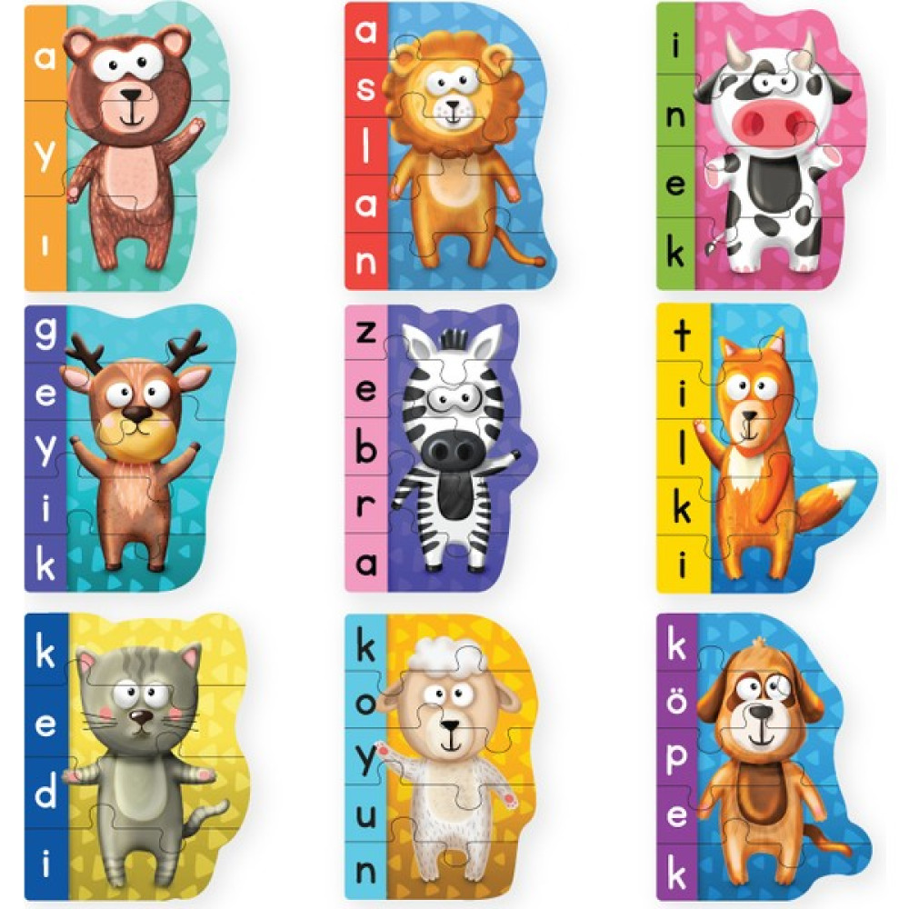 Puedo Ilk Kelimelerim Puzzle - Hayvanlar Eğitici Oyuncak Fiyatı