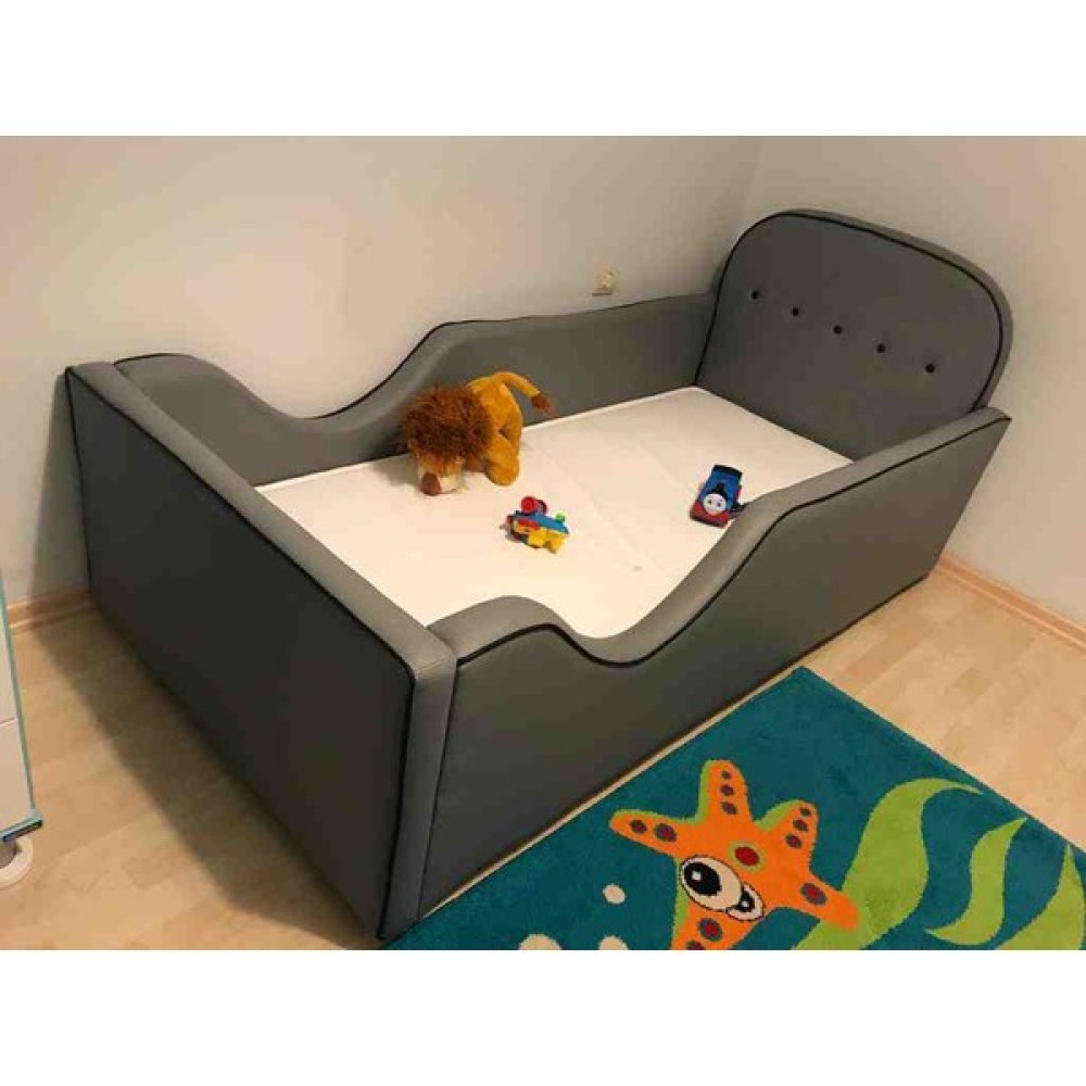 Puf Bebe 90X190 Ölçüde Çocuk Yatağı (Iç Yatak Dahildir) - Gri - 90 x 190 cm Karyola Fiyatı