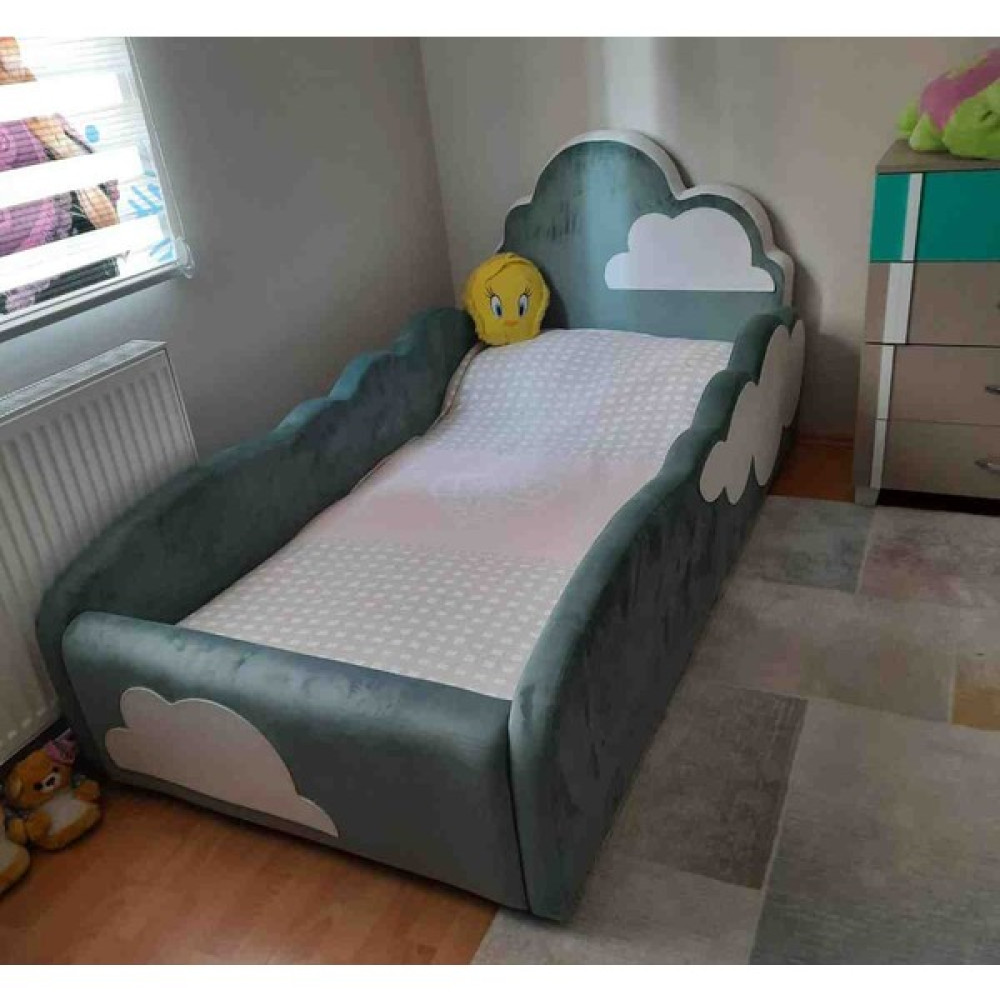 Puf Bebe 90X190 Ölçüde Çocuk Yatağı (Iç Yatak Dahildir) - Yeşil - 90 x 190 cm Bebek-Çocuk Odası Fiyatı