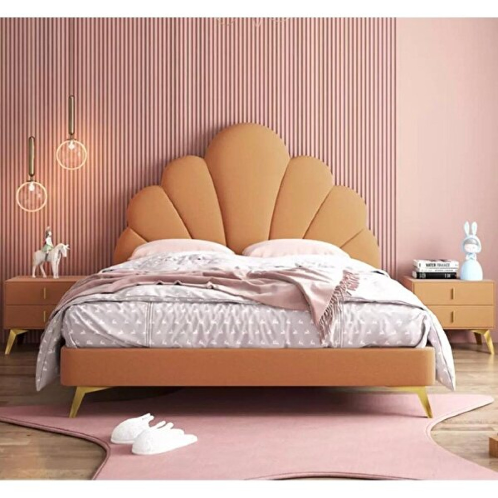 Puf Bebe Montessori 120 x 200 cm Mdf Çocuk Yatağı - Turuncu - 100 x 200 cm Bebek-Çocuk Odası Fiyatı