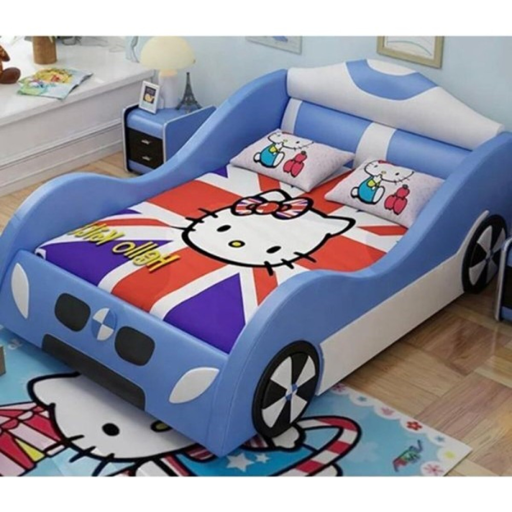Puf Bebe Montessori 90 x 190 cm Mdf Çocuk Yatağı Yatak Dahildir - Mavi - 90 x 190  cm Bebek-Çocuk Odası Fiyatı