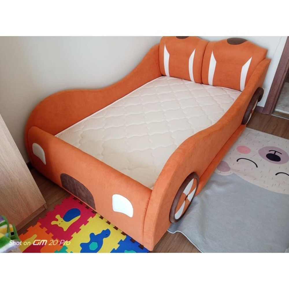 Puf Bebe Montessori 90X190 Mdf Çocuk Yatağı Yatak Dahildir) - 120 x 200 cm - Turuncu Bebek-Çocuk Odası Fiyatı