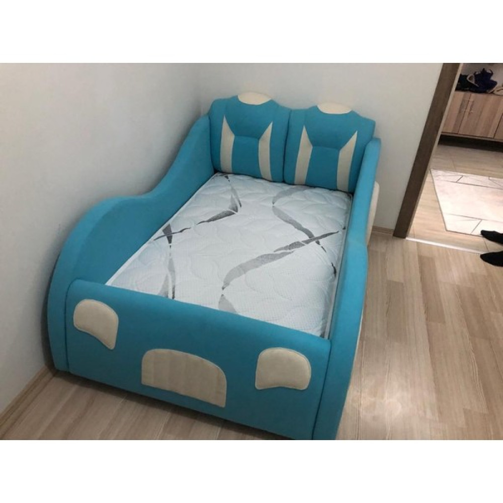 Puf Bebe Montessori 90X190 Mdf Çocuk Yatağı (Yatak Dahildir) - Mavi - 90 x 190  cm Bebek-Çocuk Odası Fiyatı