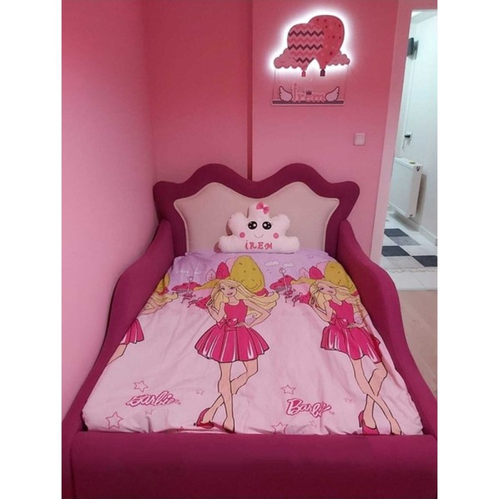 Puf Bebe Pembe Çocuk Yatağı 100 x 200 cm - 120 x 200 cm Bebek-Çocuk Odası Fiyatı