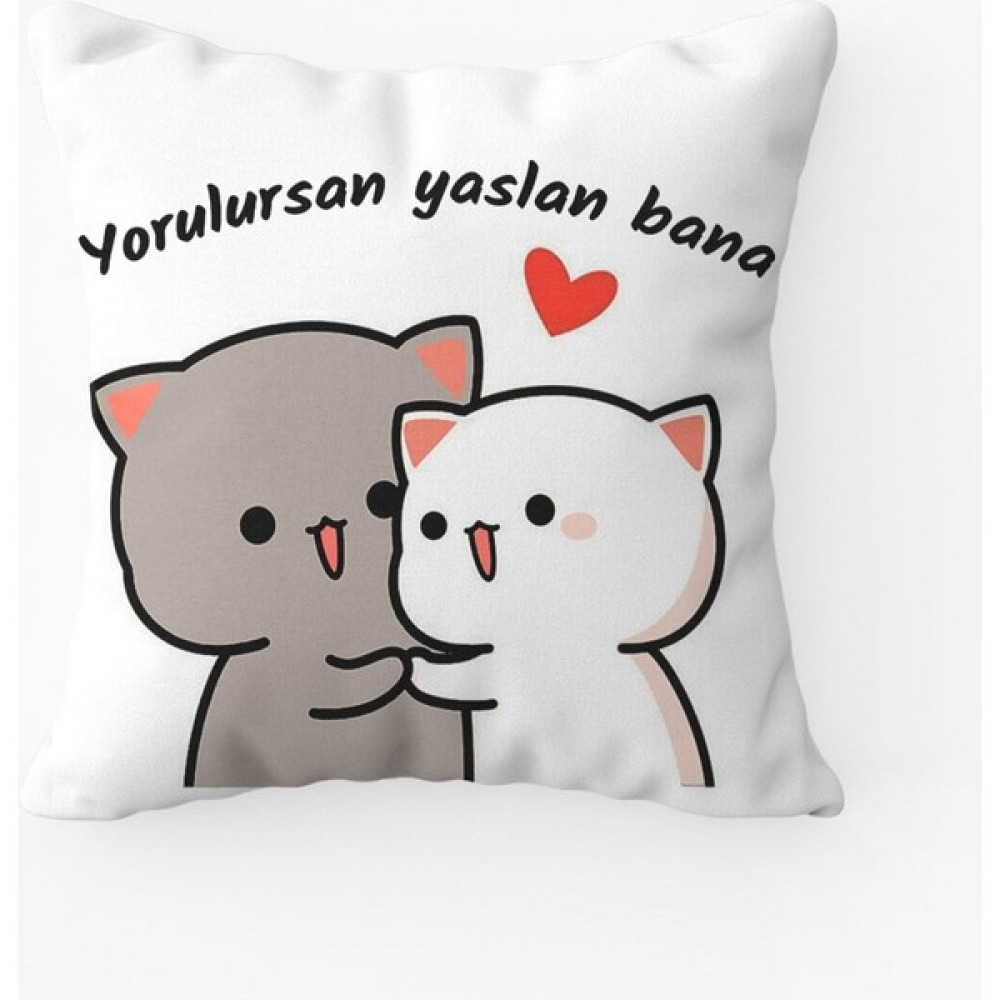 Puff Butik Yorulursan Yaslan Bana Yastık Hediyelik Eşya Fiyatı