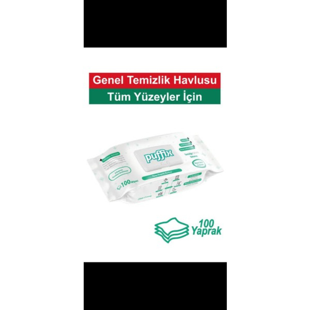 Puffix Genel Yüzey Temizleme Havlusu 100'LÜ x 3 Paket Oto Boyaları Fiyatı