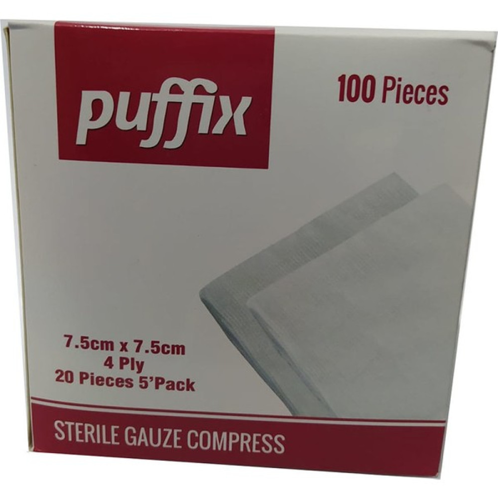 Puffıx Steril Gaz Kompres Spanç 7,5 x 7,5 cm 100 Lü Oto Boyaları Fiyatı