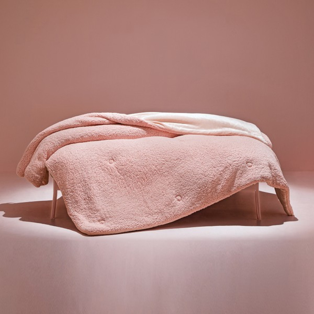 Puffy Mellove Sherpa Çift Kişilik Yorgan - Blush - Pembe - 195 x 215 cm Yorgan Fiyatı