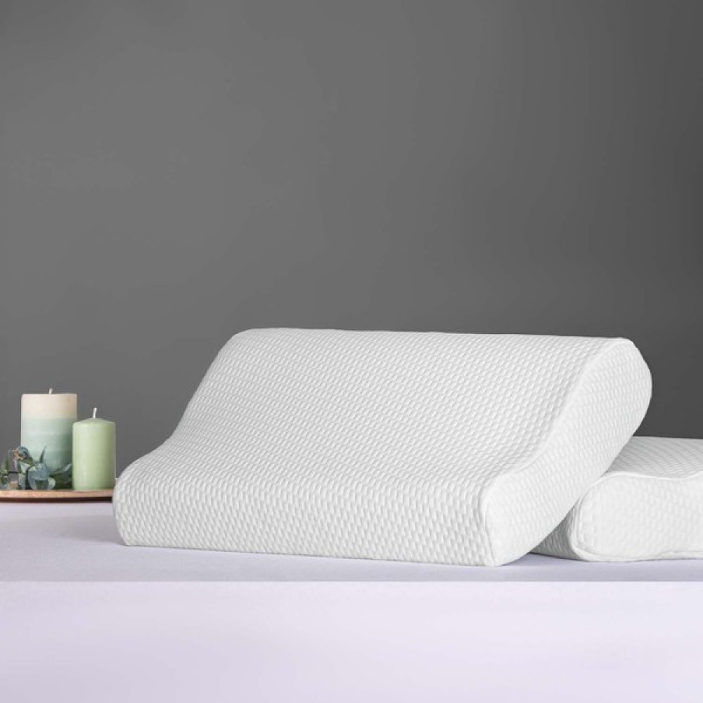Puffy Visco Norm Boyun Yastık (30x50x10 cm) - 30 x 50 cm - Beyaz Yastık Fiyatı