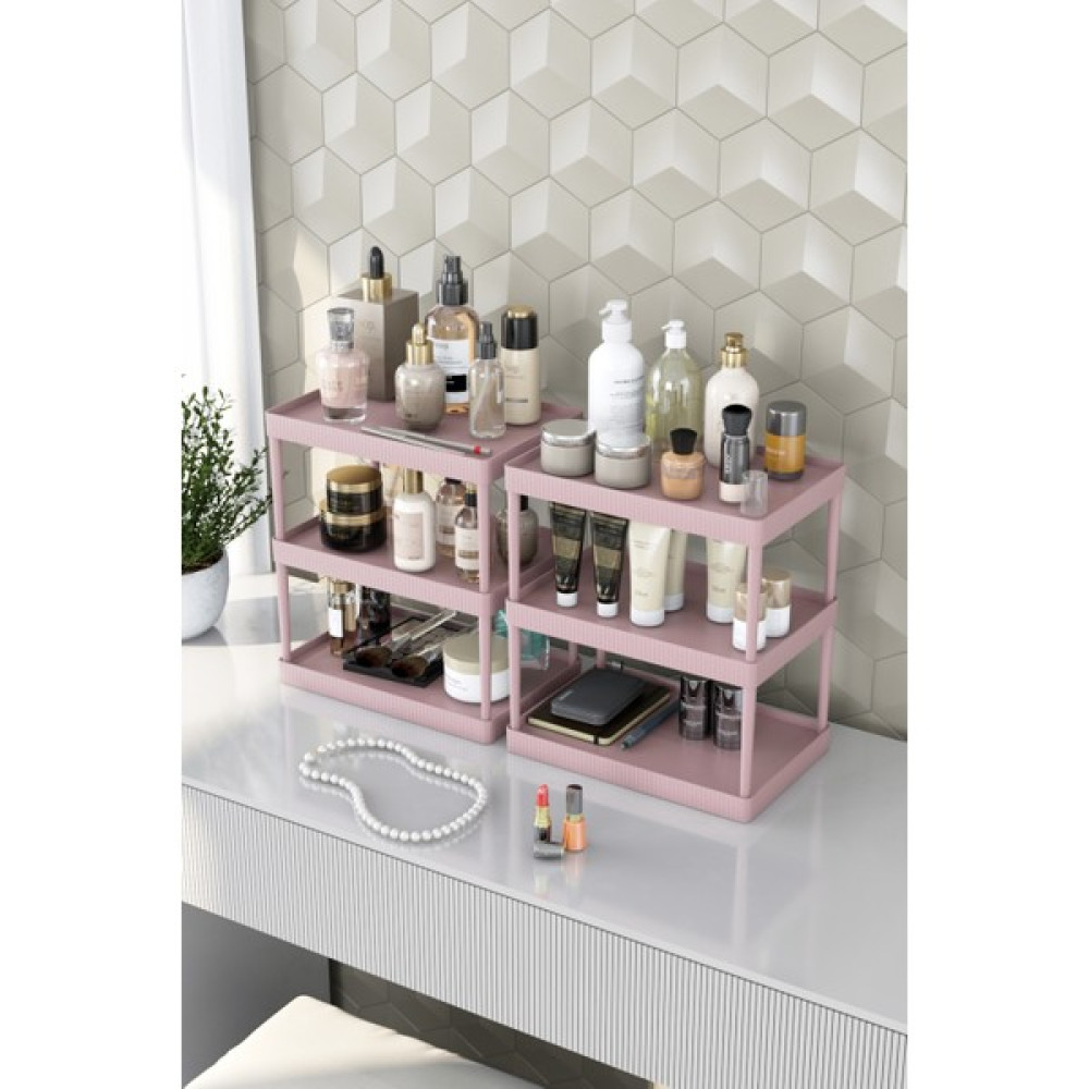 Pufwin Dört Katlı Çok Amaçlı Makyaj ve Kozmetik Organizer Düzenleyici Raf - Rose Gold Makyaj Fırça ve Aksesuarları Fiyatı