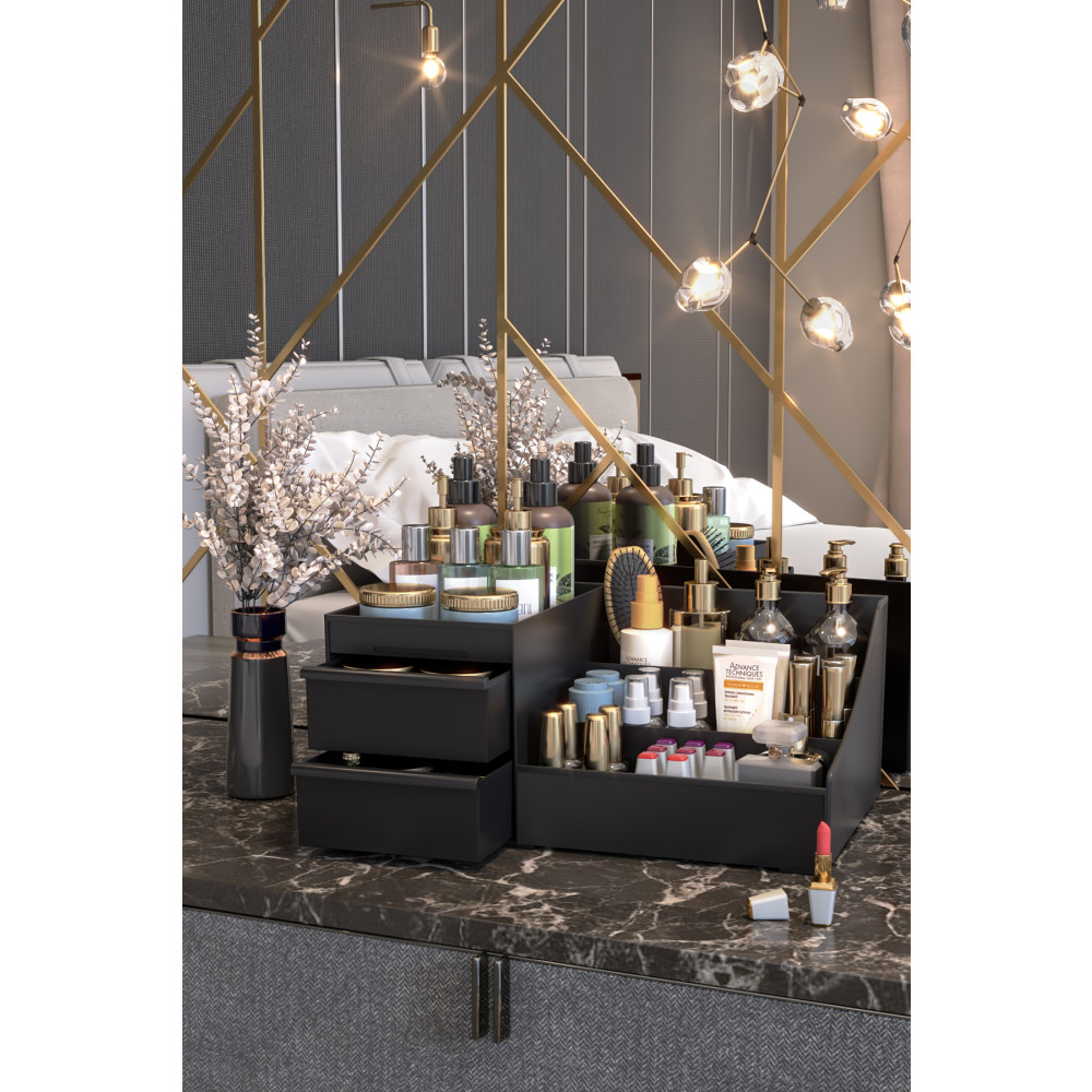 Pufwin Home Elegance Xl Makyaj Ve Kozmetik Düzenleyici Organizer Siyah Eşya Saklama / Düzenleme Fiyatı