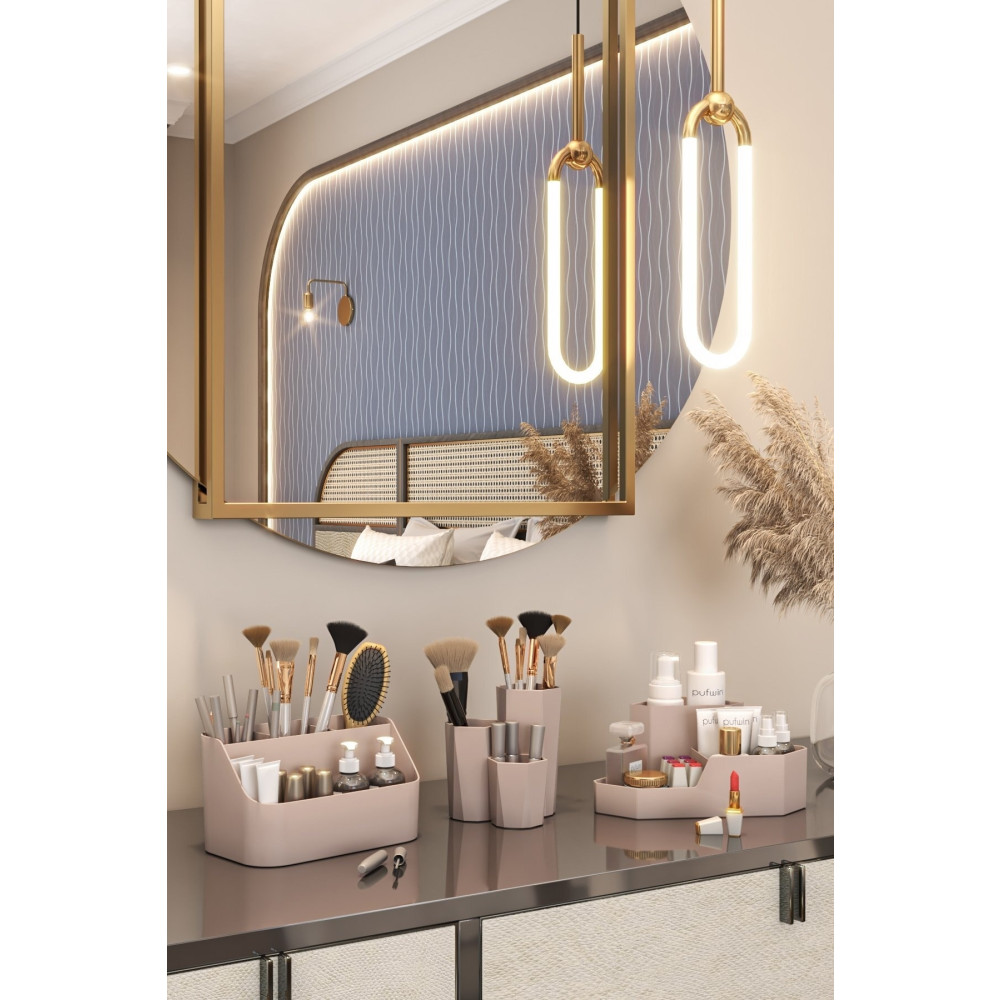 Pufwin Home Makyaj Organizer Düzenleyici Fırçalık 3lü Set Eşya Saklama / Düzenleme Fiyatı