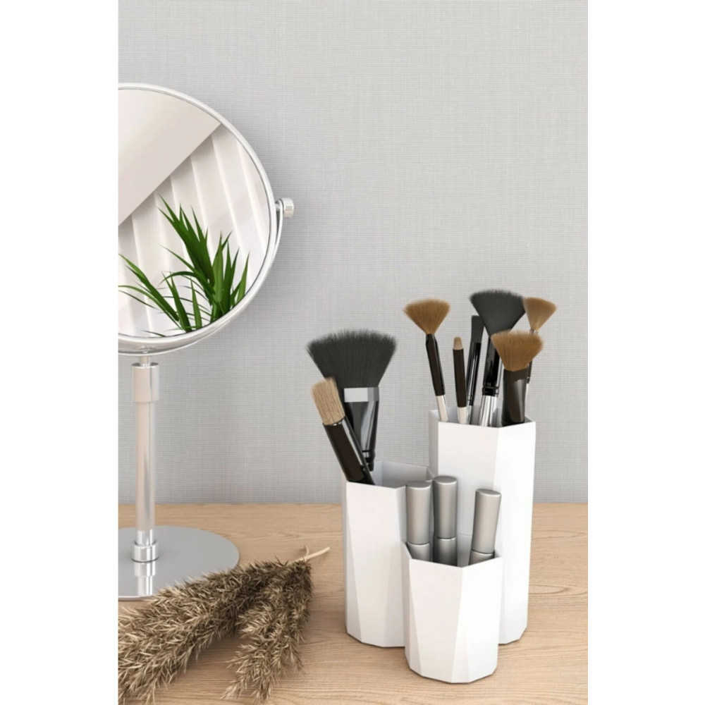 Pufwin Home Makyaj Organizer Ve Fırçalık Çok Amaçlı Düzenleyici Eşya Saklama / Düzenleme Fiyatı