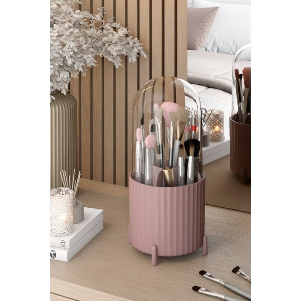 Pufwin Home Zebra Makyaj Fırçası ve Kozmetik Düzenleyici Şeffaf Kapaklı Hijyenik Organizer - Rose Gold Makyaj Fırça ve Aksesuarları Fiyatı