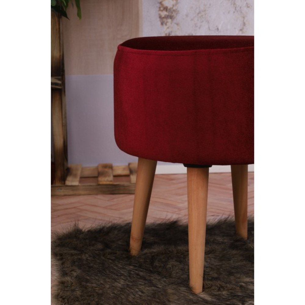 Pufy Home Etna Fix Gürgen Ayaklı Çok Amaçlı Puf Koltuk - Bordo Puf Fiyatı