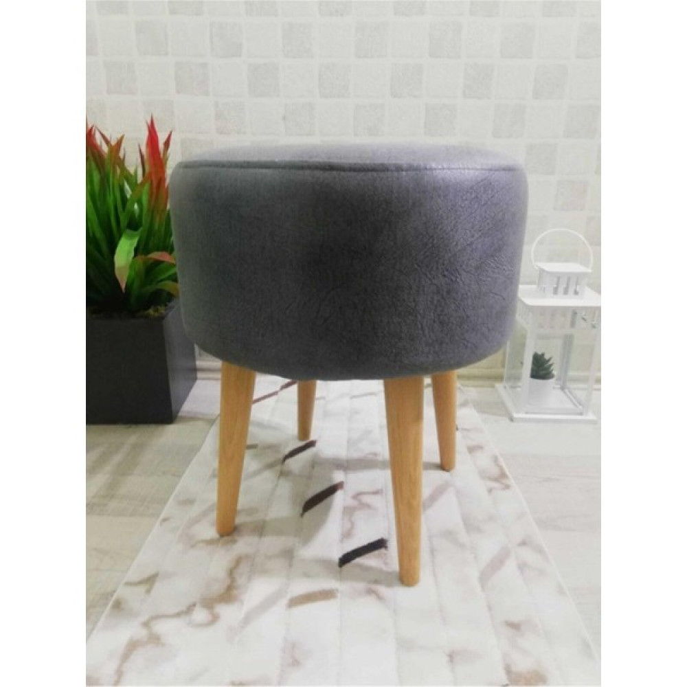 Pufy Home Pufyhome Etna Fix (4 Ayaklı) Antrasit Doğal Gürgen Ayaklı Çok Amaçlı Rahat Puf Koltuk Masa - Sandalye & Tabure Fiyatı