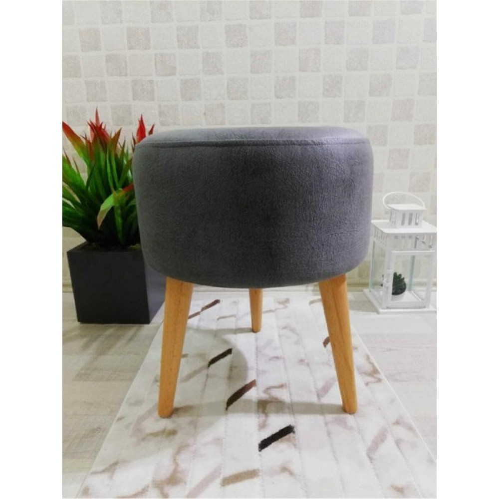 Pufy Home Pufyhome Yüksek Ayaklı Gri Dekoratif Puf Masa - Sandalye & Tabure Fiyatı