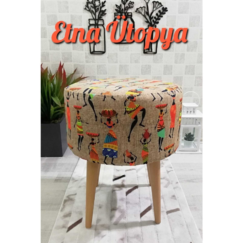 PufyHome Etna Ütopya Çok Amaçlı Gürgen Ayaklı Dekoratif Puf Bench Sandalye Koltuk Puf Fiyatı