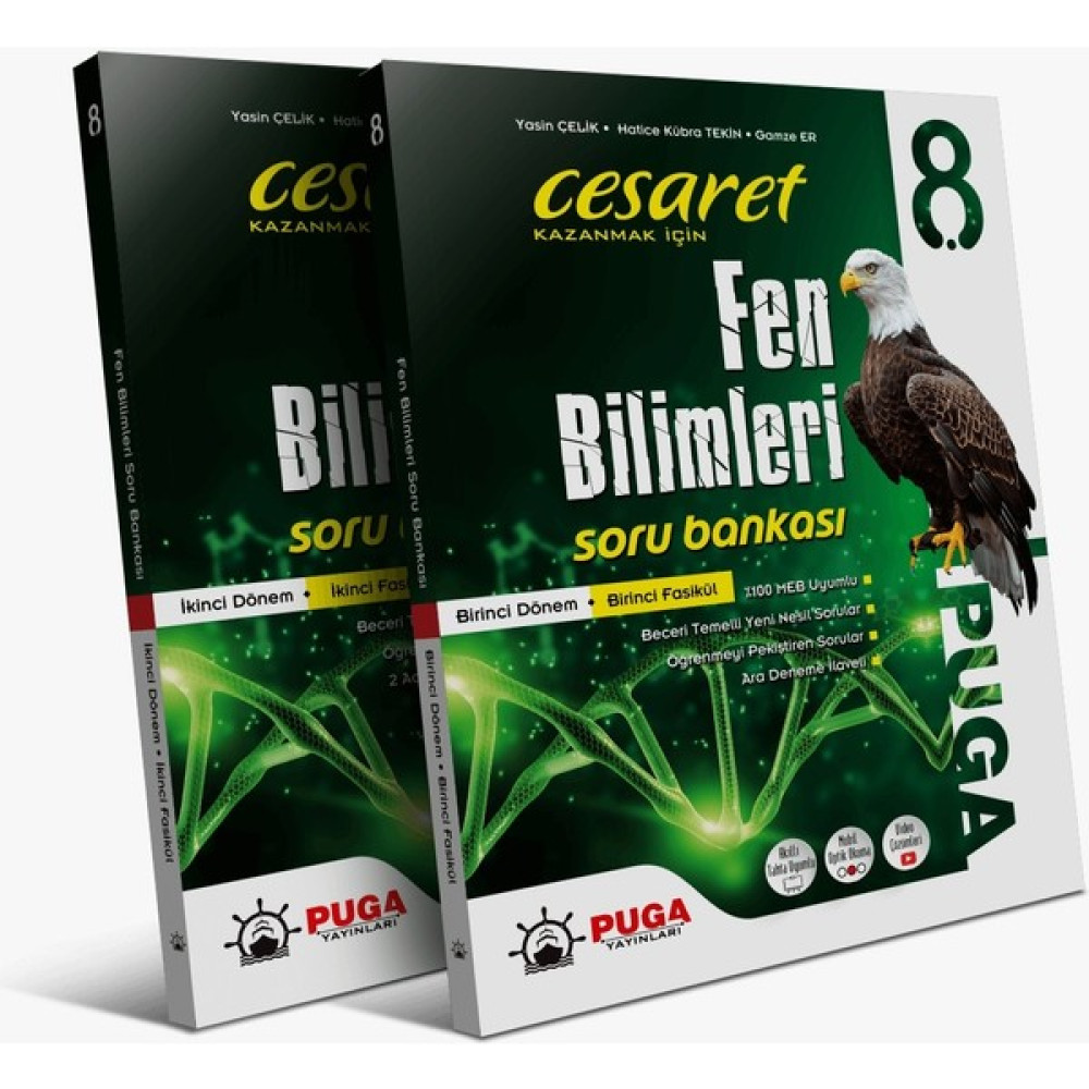 Puga Yayıncılık 8. Sınıf Fen Bilimleri 2'li Soru Bankası Seti Tüm Dersler Fiyatı