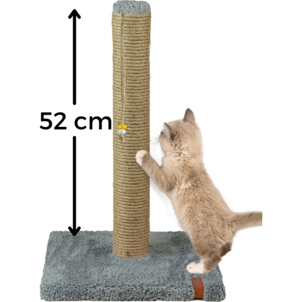 Pugalo 52 cm Lüx Tırmalama Tahtası Catnipli Jüt Tırmalama Gri Evcil Hayvan Ürünleri Fiyatı