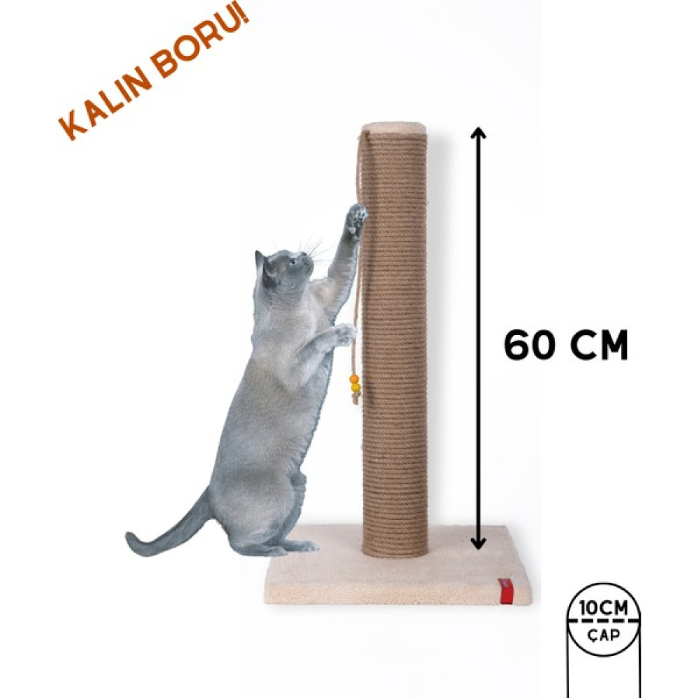 Pugalo 60CM Catnipli Kalın Borulu Dev Tırmalama Tahtası Pembe Evcil Hayvan Ürünleri Fiyatı