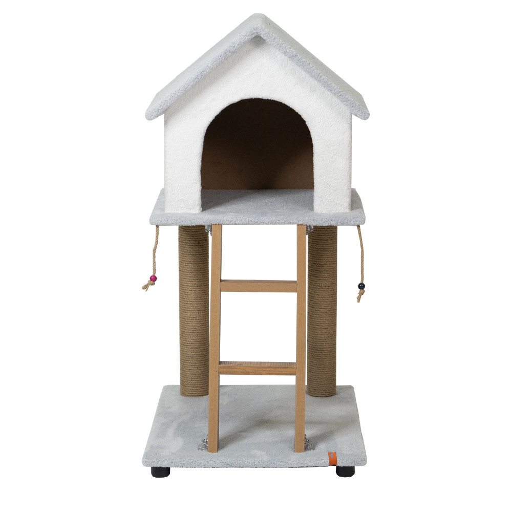 Pugalo Gri Merdivenli Kedi Tırmalama Evi (PUGALO.30086) Oto, Bahçe, Yapı Market Fiyatı