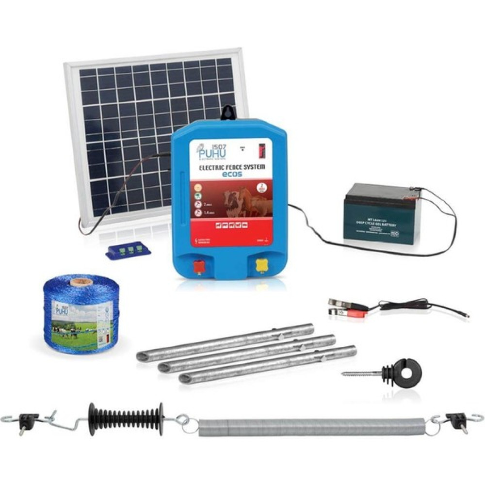 Puhu Ecos Eko Güneş Enerjili Elektrikli Çit Cihazı (2 Joule) (Kuruluma Hazır Set) Oto Boyaları Fiyatı