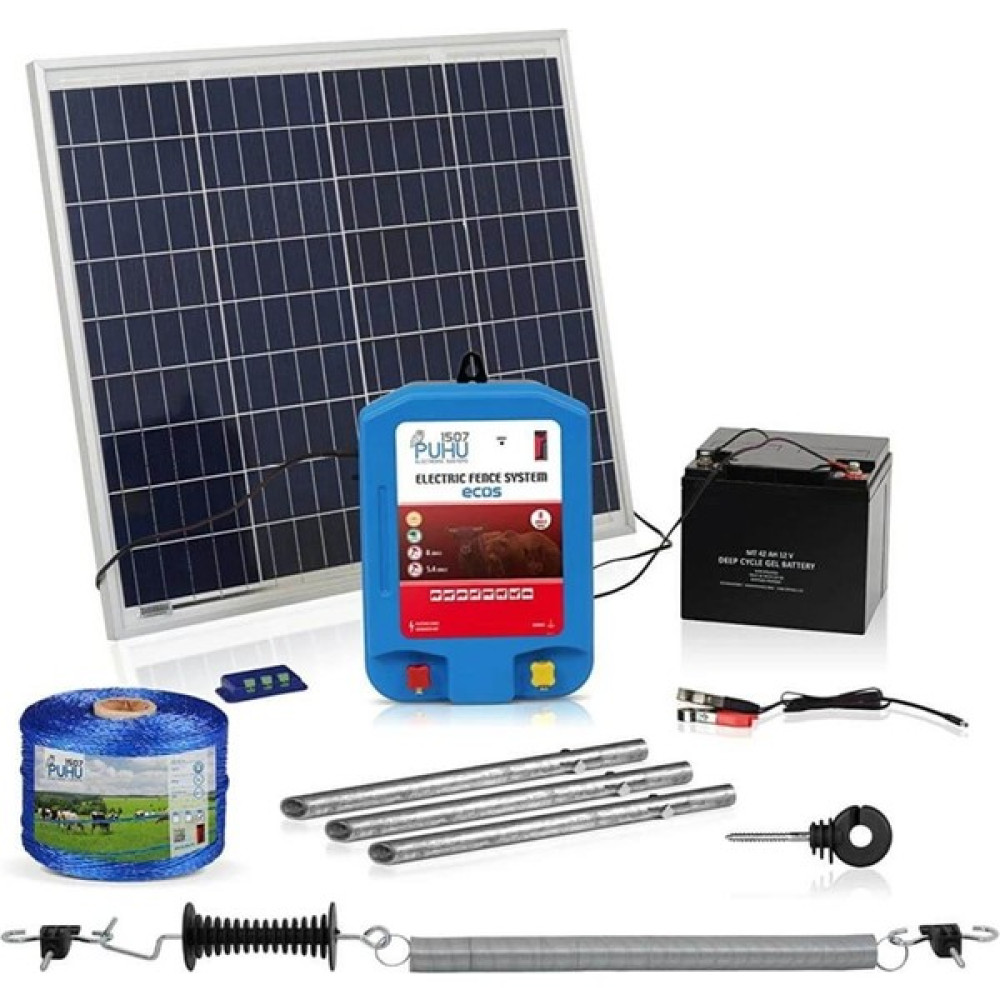Puhu Ecos Eko Güneş Enerjili Elektrikli Çit Cihazı (8 Joule) (Kuruluma Hazır Set) Oto Boyaları Fiyatı
