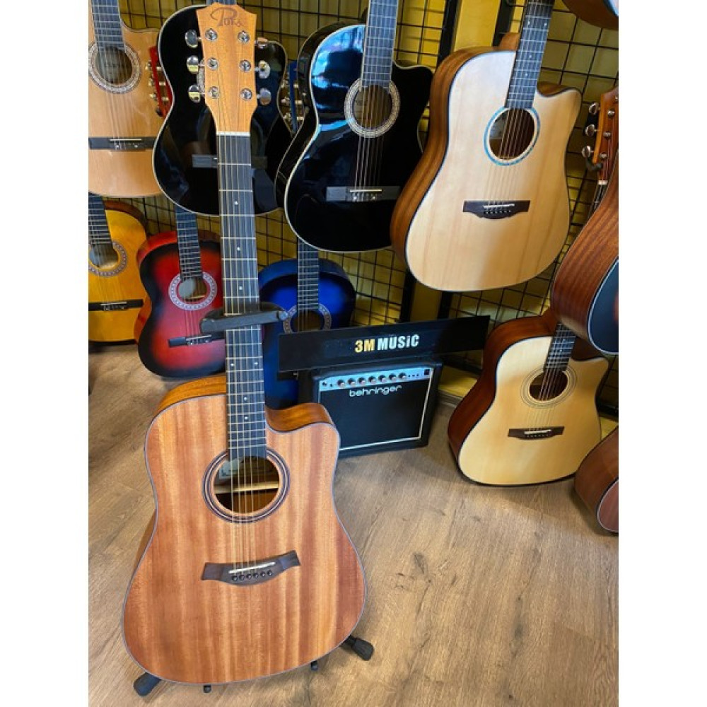 Puka Elektro Akustik Gitar Sahne Gitarı Akustik Gitar - Koyu Kahverengi Akustik Gitarlar Fiyatı