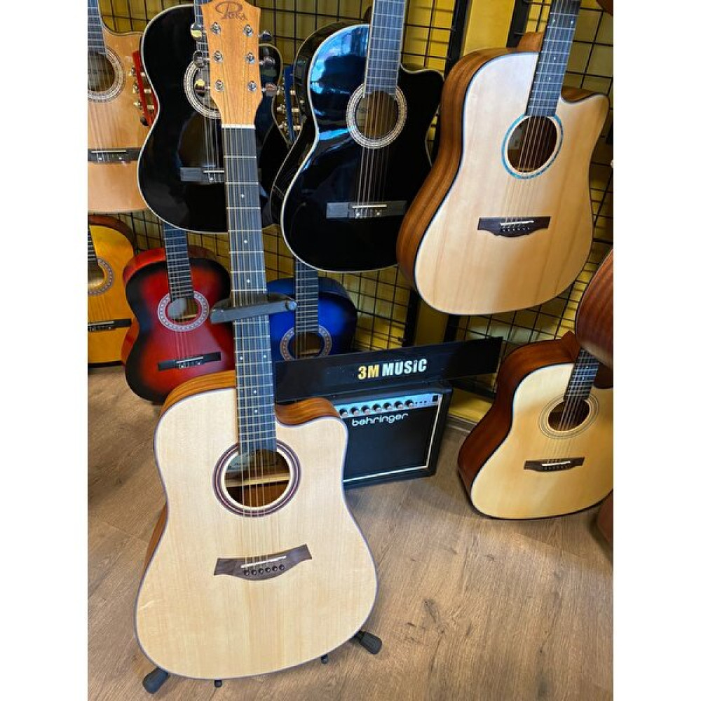 Puka Elektro Akustik Gitar Sahne Gitarı Akustik Gitar - Naturel Akustik Gitarlar Fiyatı