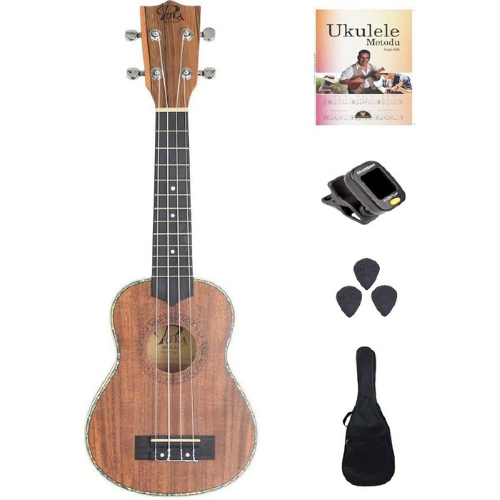 Puka PK200 Maun Concert Ukulele Seti Tam Full Set Telli Çalgılar Fiyatı