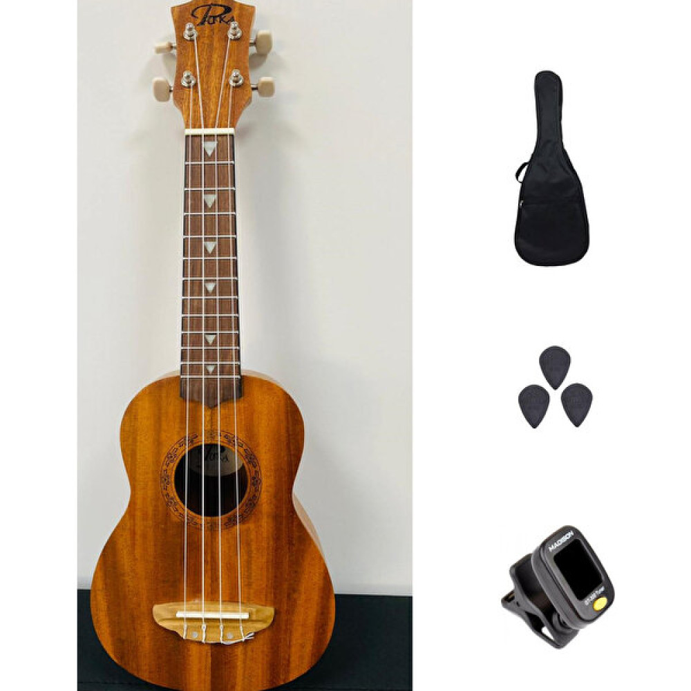 Puka PK51 Maun Ağacı Soprano Ukulele Seti Tam Set Ukulele Telli Çalgılar Fiyatı