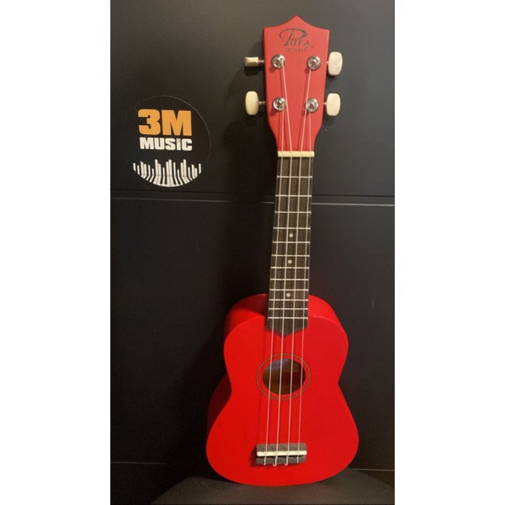 Puka Soprano Ukulele Renkli Ukulele - Kırmızı Telli Çalgılar Fiyatı