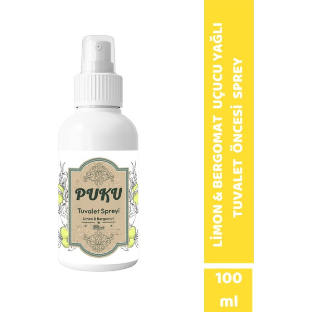 Puku Tuvalet Öncesi Koku Giderici Uçucu Yağlı Uzun Ömürlü Tuvalet Kokusu - Limon & Bergamot PUKU02 Oda Kokusu Fiyatı
