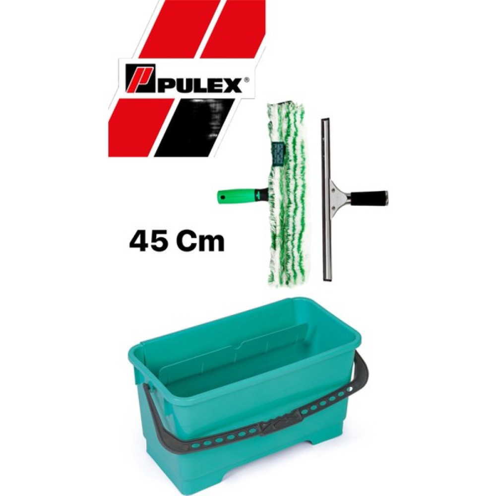 Pulex Profesyonel Ev Temizleme Seti 45 cm Çekçek+45 cm Peluş - Yeşil Temizlik Malzemeleri Fiyatı