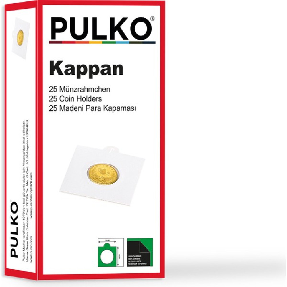 Pulko History 1970 Kappan Yapışkanlı Karton Madeni Para Kapaması, Beyaz, 20MM, 25'lik Paket Oto Boyaları Fiyatı