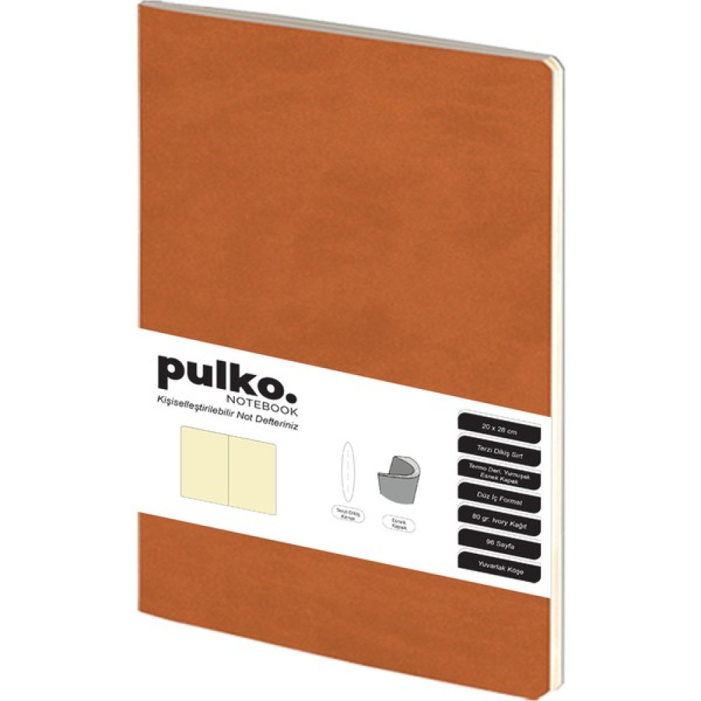 Pulko Terzi Dikiş 20 x 28 cm Çizgisiz 80 gr Ivory Defter Kahverengi Oto Boyaları Fiyatı