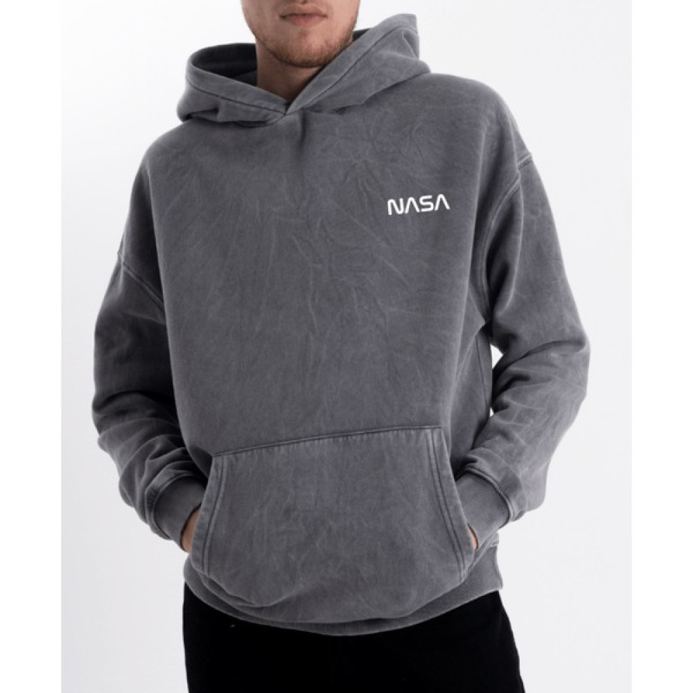 Pull The Hood Unisex Oversize Eskitme Nasa Kapüşonlu Sweatshirt Bayan Sweatshirt Fiyatı