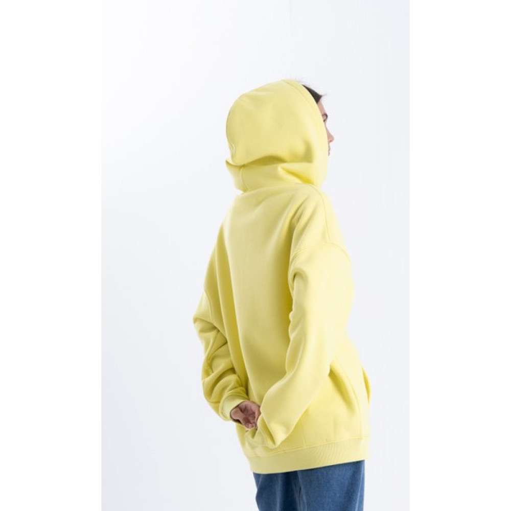 Pull The Hood Unisex Oversize Sarı Kapşonlu Sweatshirt Bayan Sweatshirt Fiyatı