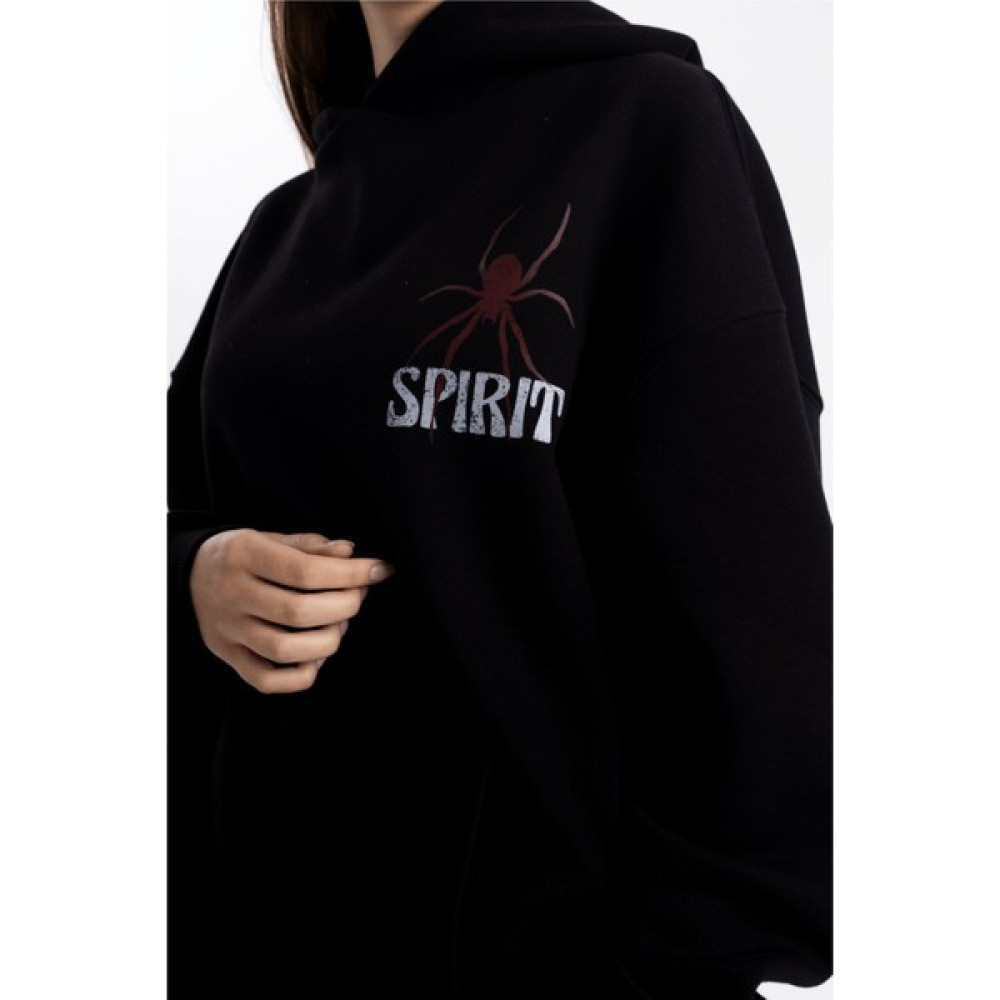 Pull The Hood Unisex Oversize Spirit Kapüşonlu Sweatshirt Bayan Sweatshirt Fiyatı