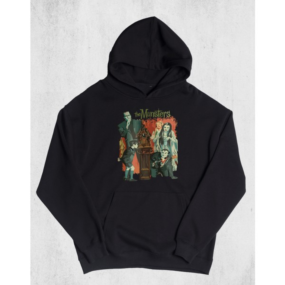 Pull The Hood Unisex Oversize The Munsters Kapüşonlu Sweatshirt Bayan Sweatshirt Fiyatı