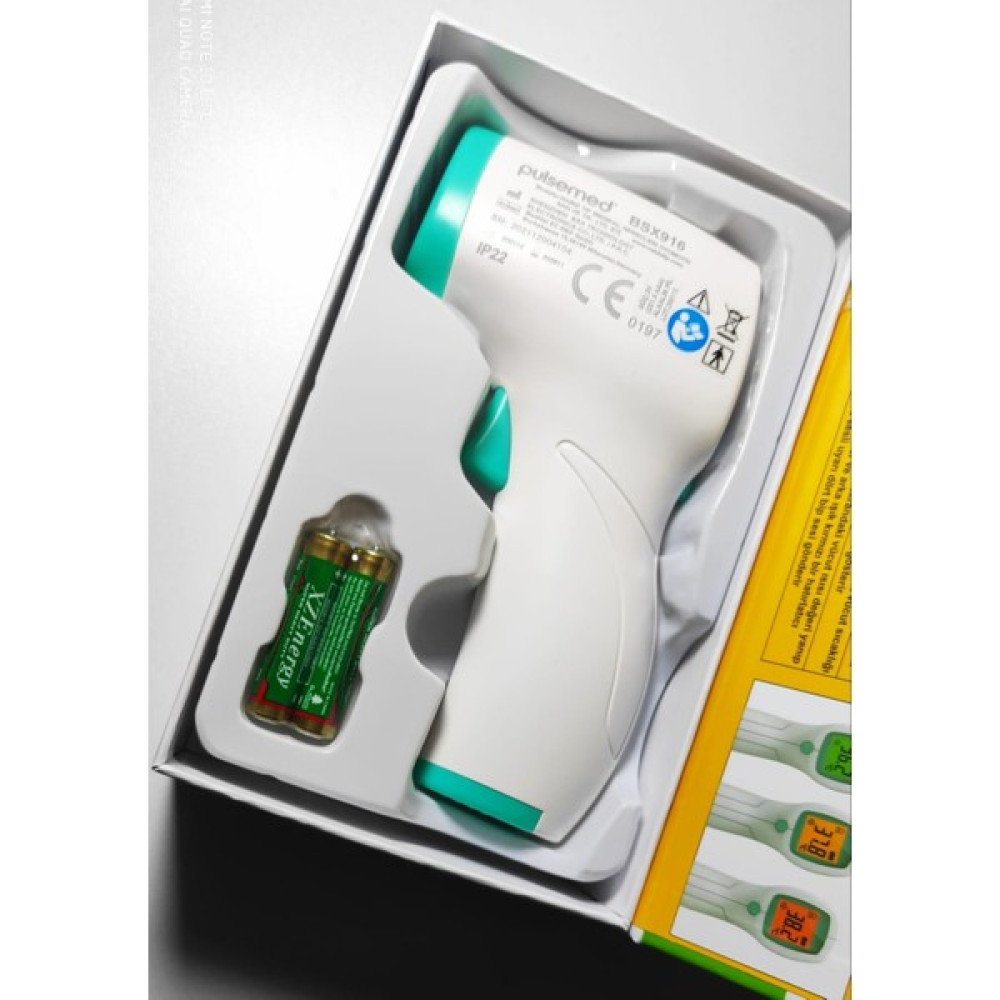 Pulsemed Renkli Ekran Temassız Kızılötesi Ateş Ölçer BSX916 Ateş Ölçer Fiyatı