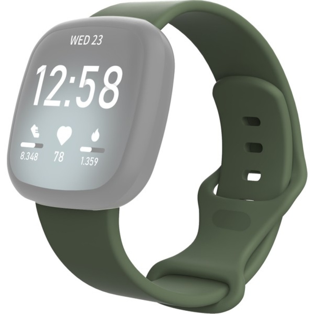 Puluzpuluz Fitbit Versa 3 / Silikon Kordonlu Saat Kayışı Yeşil (Yurt Dışından) Giyilebilir Teknoloji Aksesuarları Fiyatı