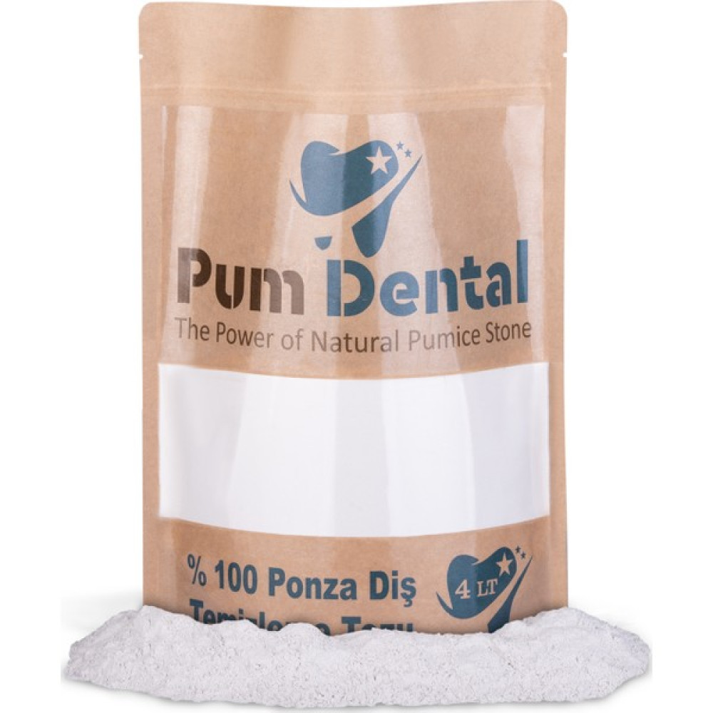 Pum Dental %100 Doğal Ponza Diş Parlatıcı Toz 4 Lt. Mikron Ponza Diş Parlatma Tozu Diş Beyazlatıcılar Fiyatı