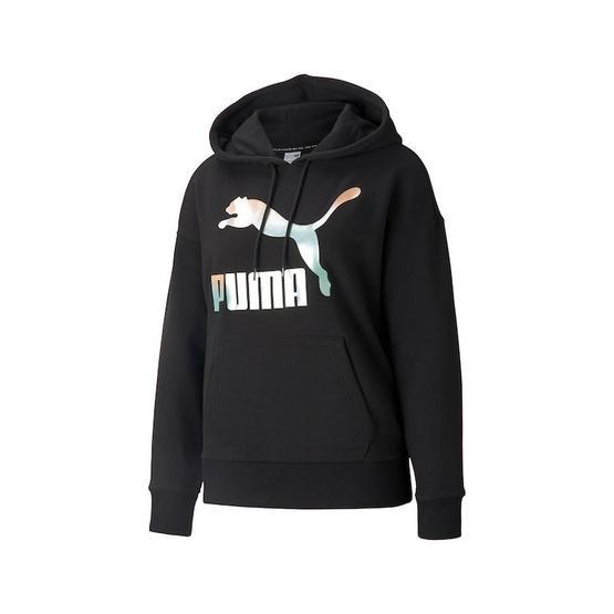 Puma 53007571 Classics Logo Hoodie Kadın Siyah Günlük Sweatshirt