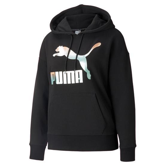 Puma 53007571 Classics Logo Hoodie Kadın Siyah Günlük Sweatshirt