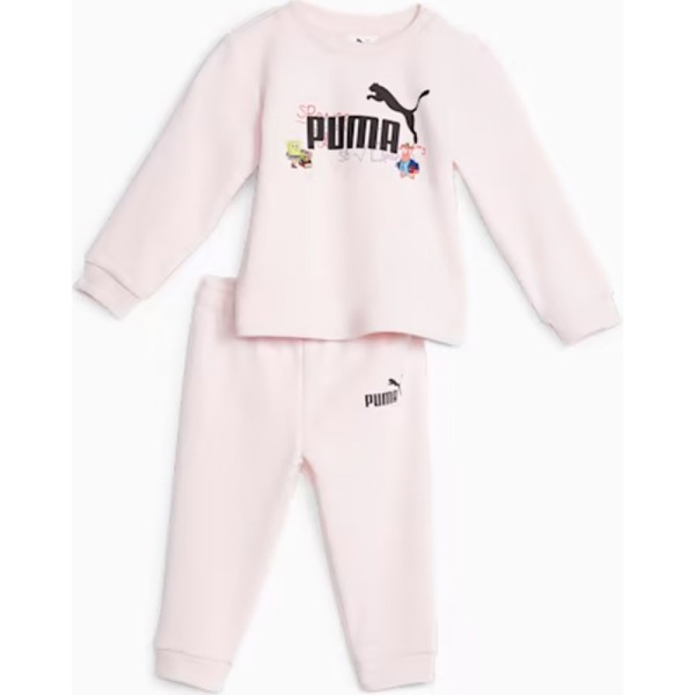Puma Pembe Erkek Bebek Fermuarlı Uzun Kollu Uzun Düz Eşofman Takımı 62221624 Puma x Spongebob Crew Jogg Erkek Eşofman Fiyatı