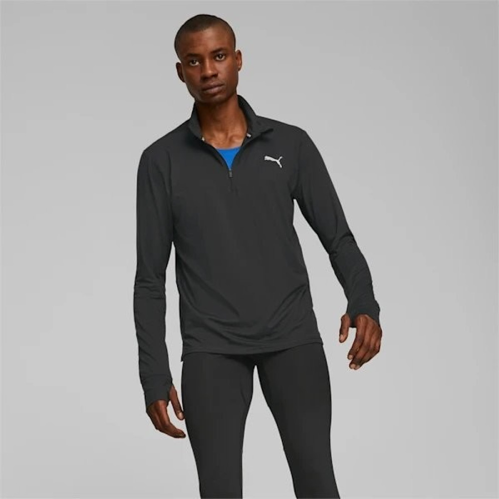 Puma Run Favorıte 1/4 Zıp M Siyah Erkek Eşofman Üstü Erkek Eşofman Fiyatı