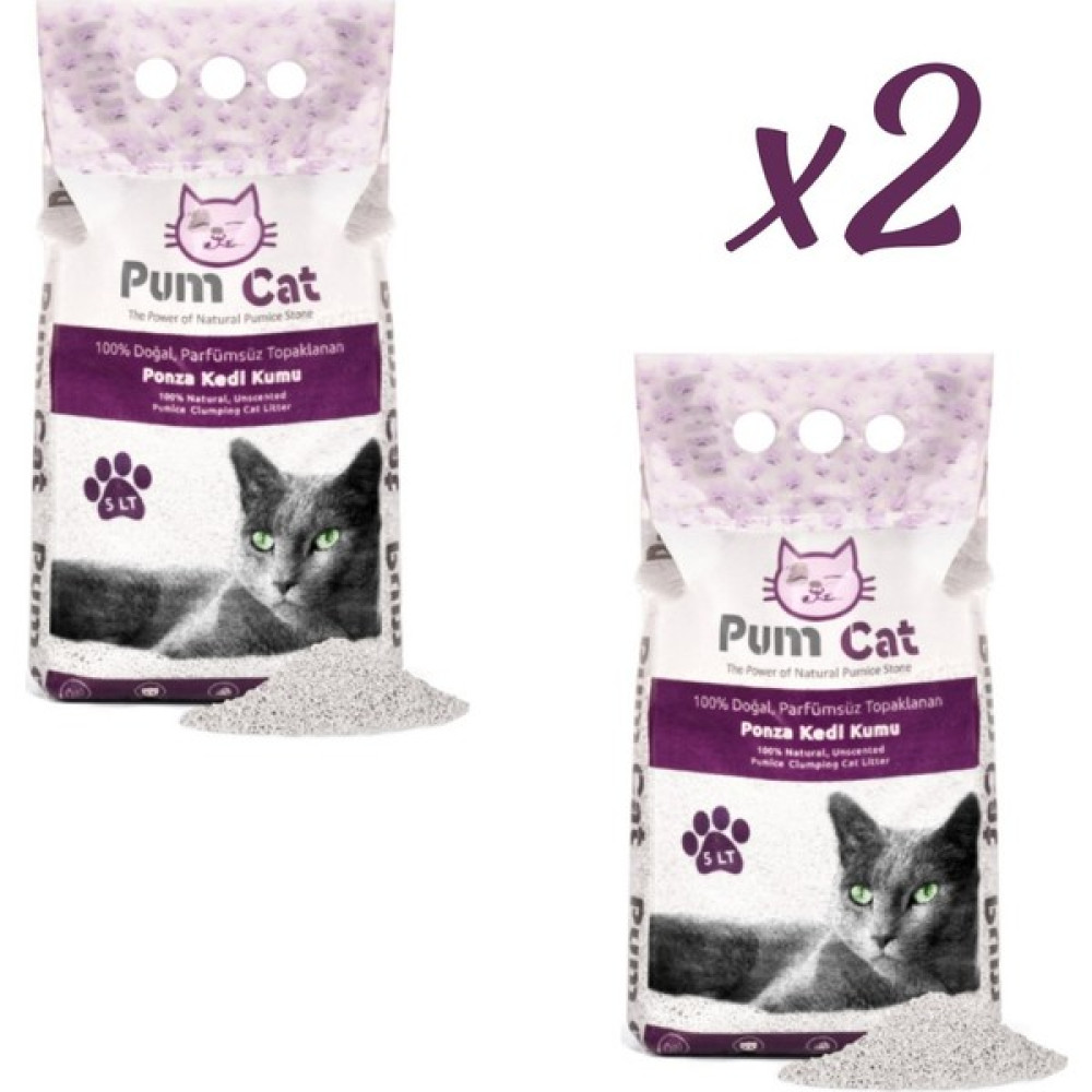Pumice World Pum Cat Topaklanan Bentonit Kedi Kumu, 10 Litre - 5x2 - Ince Tane Bentonit Kedi Kumu Evcil Hayvan Ürünleri Fiyatı