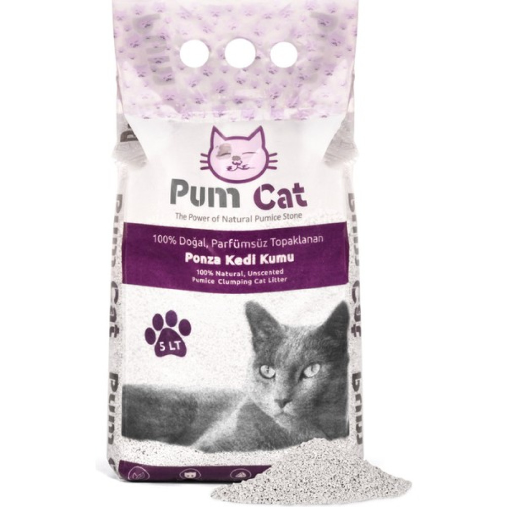 Pumice World Pum Cat Topaklanan Bentonit Kedi Kumu, 5 Litre Ince Tane Bentonit Kedi Kumu Evcil Hayvan Ürünleri Fiyatı